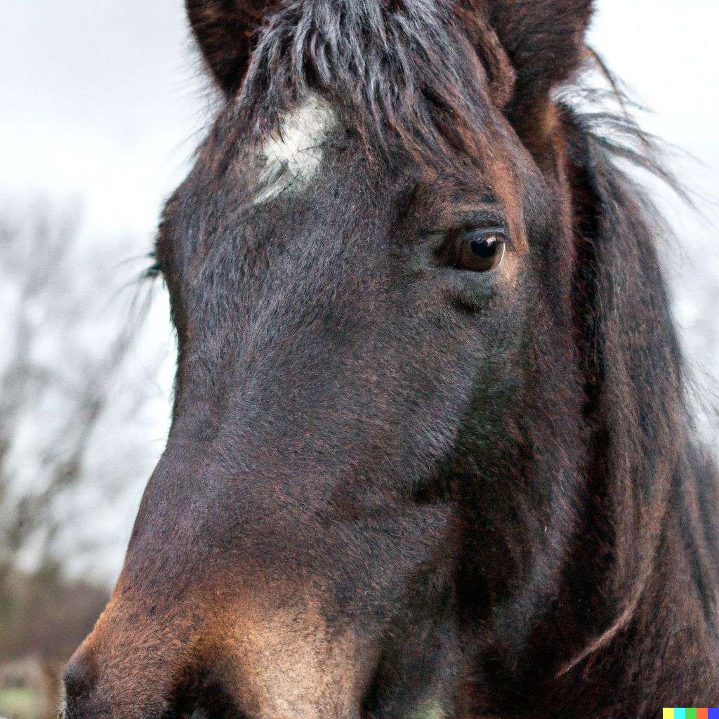 a horse, photograph taken by Terry Richardson